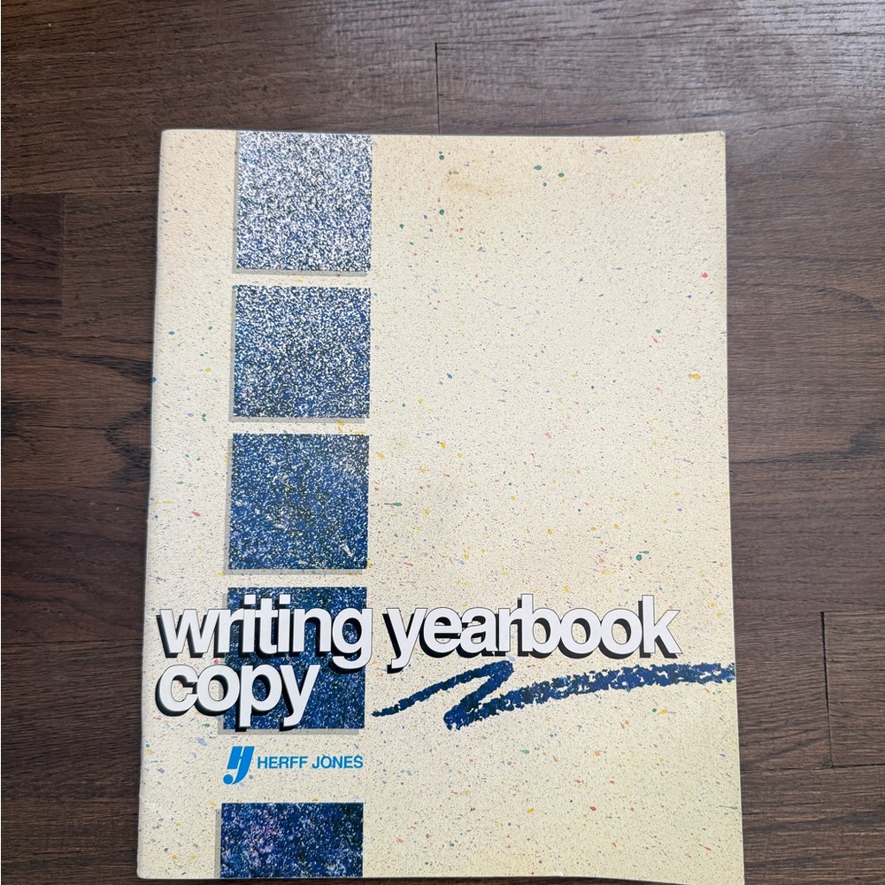Writing Yearbook Copy - Blue and Cream